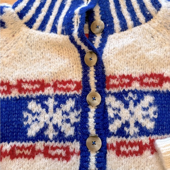 MOTHER DENIM The Buttoned Funnel Jumper sweater in snow daze Size Large L NWT - Picture 6 of 7